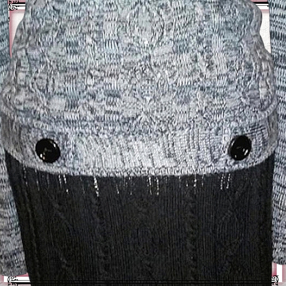 Iz Byer Drop Waist Color Block Turtleneck Sweater… - image 6